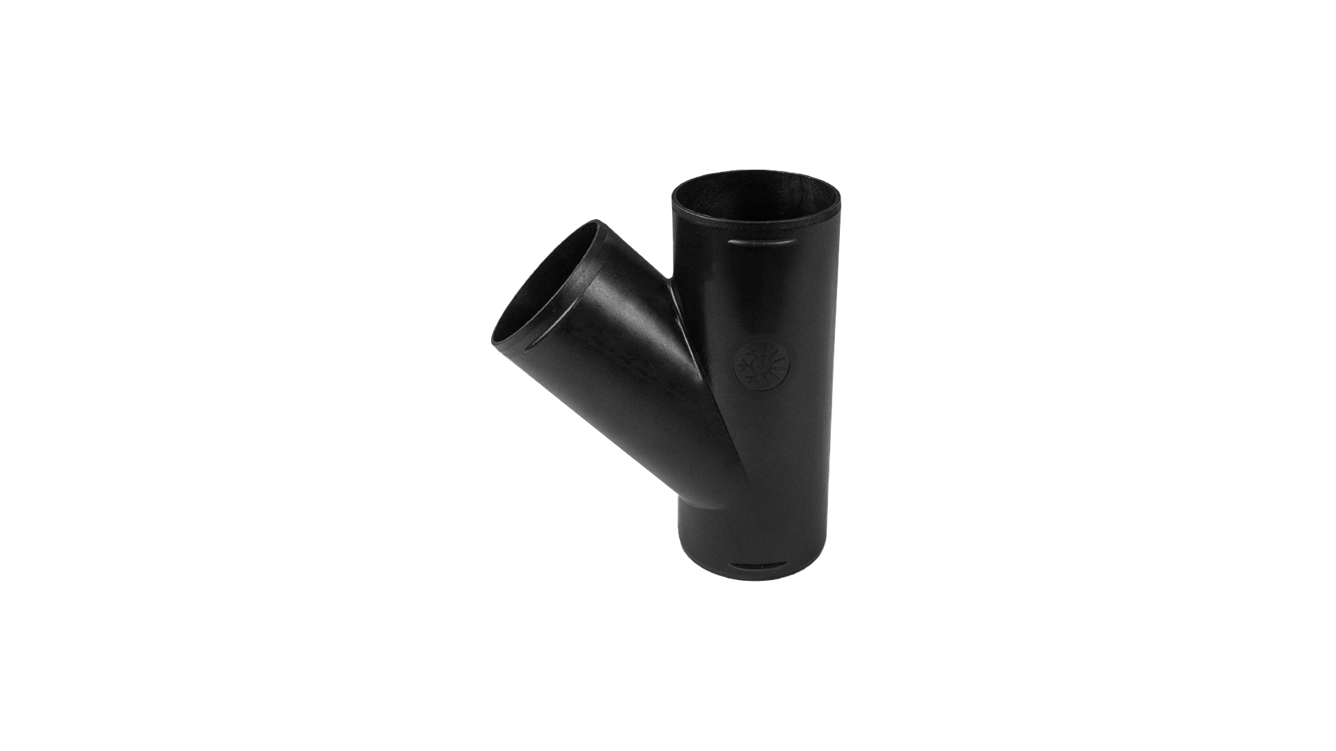 Y-shape adapter — Ø 60mm / 45° / Color: Black